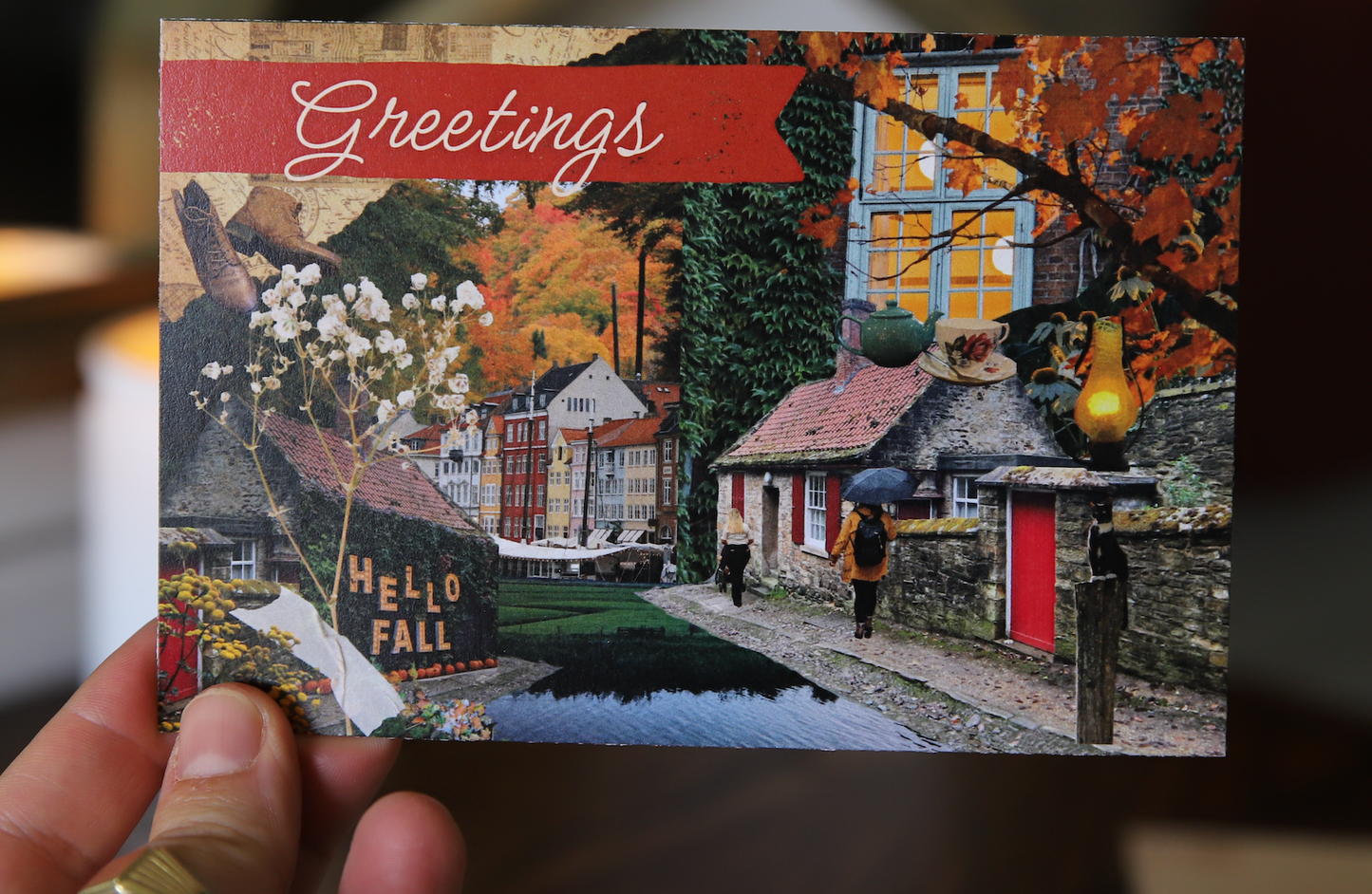 Fall Paper Trails Postcard