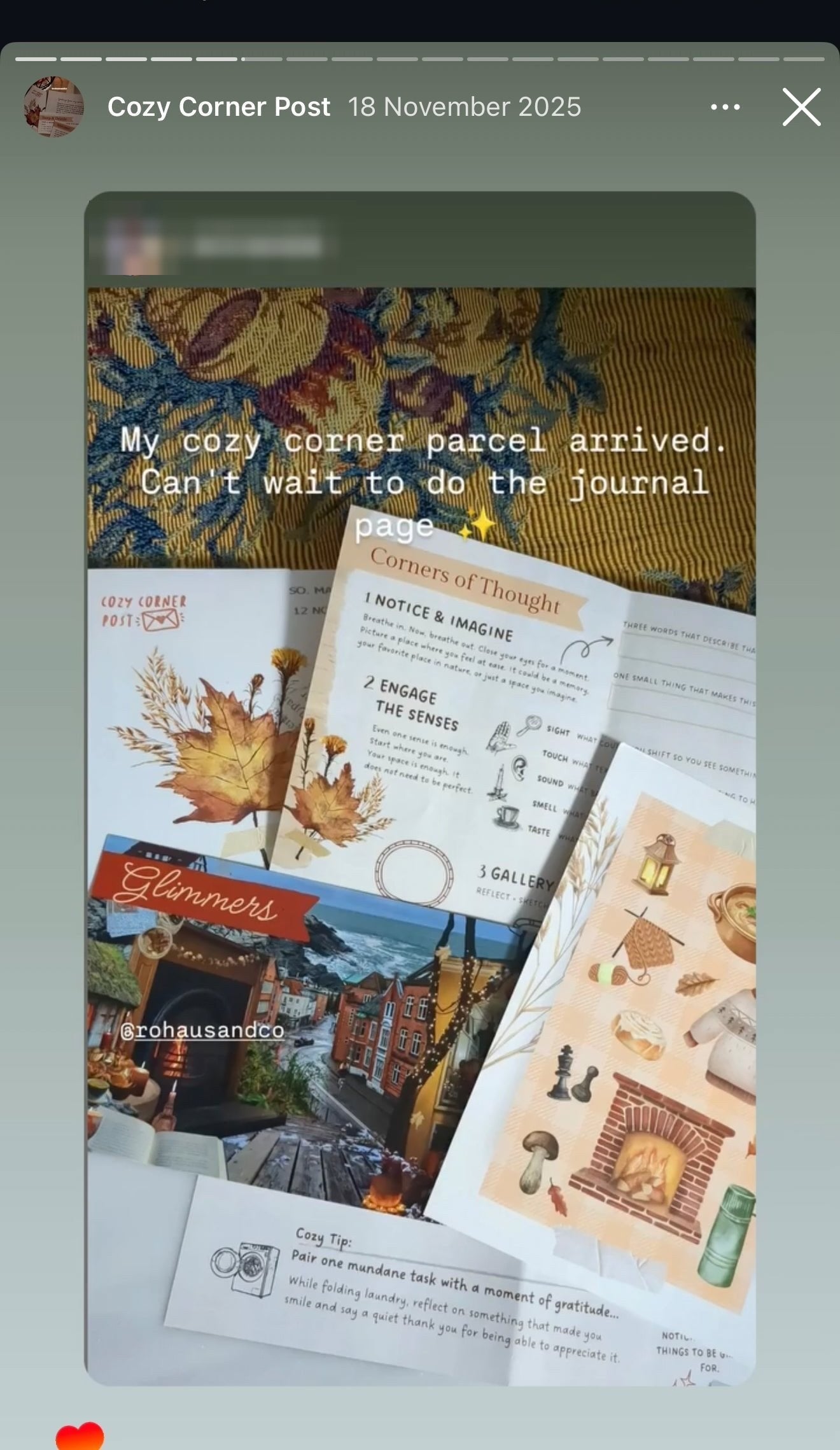 a parcel arrived